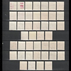 Kisegitő Bélyegek (Timbre de Ajutor) LP820-862 Ungaria 1945