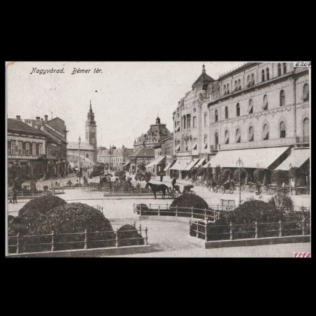 Carte poștală veche Oradea – Bémer-tér – 1917