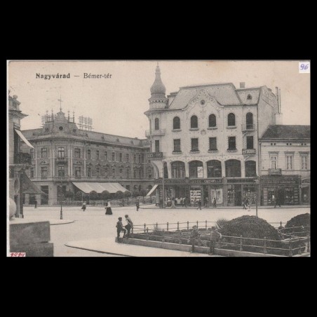 Carte poștală veche Oradea – Bémer-tér – 1914