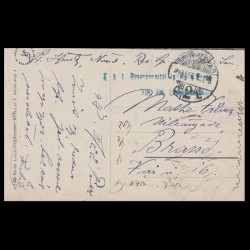 Carte poștală veche Oradea – Bémer-tér - Hotel Pannonia – 1918