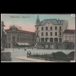 Carte poștală veche Oradea – Bémer-tér - Hotel Pannonia – 1911