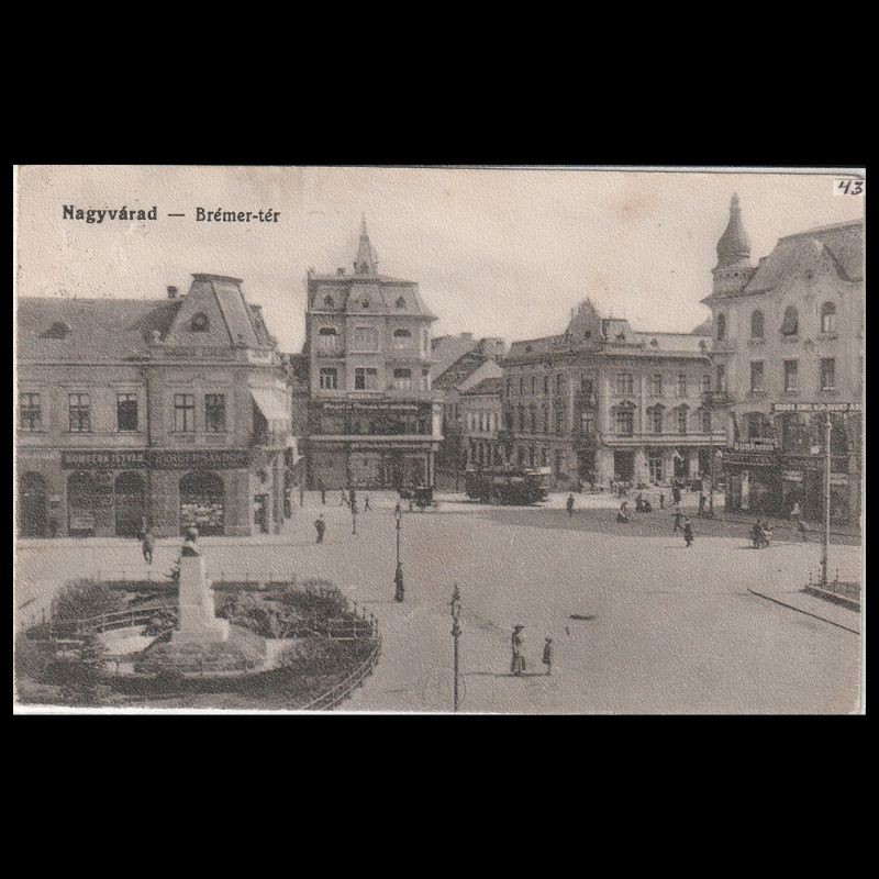 Carte poștală veche Oradea – Bémer-tér – 1915