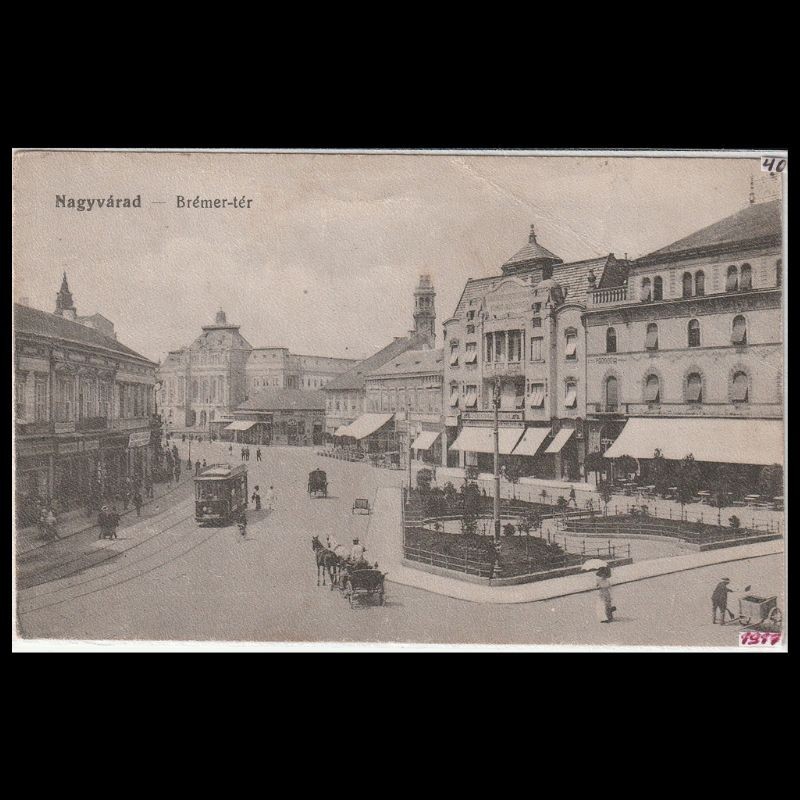 Carte poștală veche Oradea – Bémer-tér – 1917
