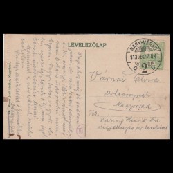Carte poștală veche Oradea – Fekete Sas Szálloda (Hotel Vulturul Negru) – 1913