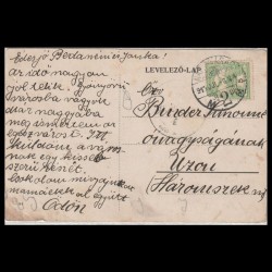 Carte poștală veche Oradea – Fekete Sas Szálloda (Hotel Vulturul Negru) – 1913