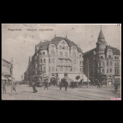 Carte poștală veche Oradea – Fekete Sas Szálloda (Hotel Vulturul Negru