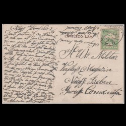 Carte poștală veche Oradea – Fekete Sas Szálloda (Hotel Vulturul Negru) – 1912