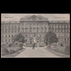 Carte poștală veche Oradea – Hadapród Iskola (Scoala Militara Oradea)