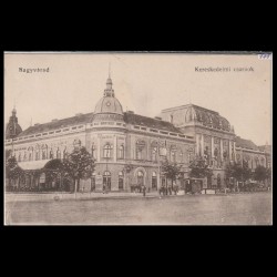 Carte poștală veche Oradea – Kereskedelmi Csarnok (Hala Comerciala) –