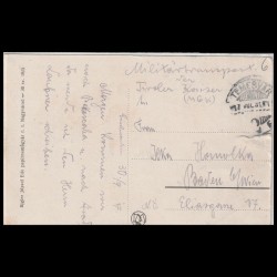 Carte poștală veche Oradea – Kir. Törvényszék (Instanta Regala) – 1917