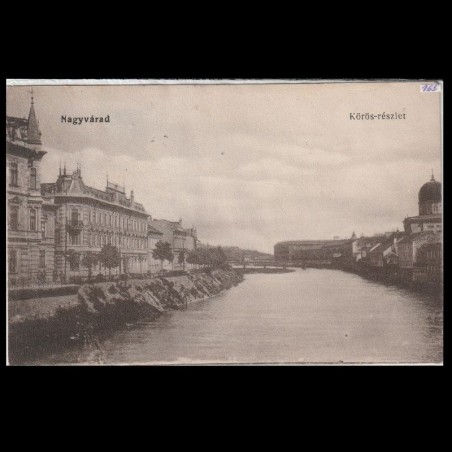 Carte poștală veche Oradea – Körös Részlet (Crisul Vedere) – 1913