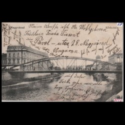 Carte poștală veche Oradea – Körös-híd (Pod peste Cris) – 1913