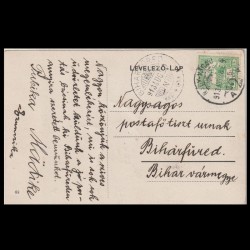 Carte poștală veche Oradea – Pannónia Szálló (Hotel Pannonia) – 1913