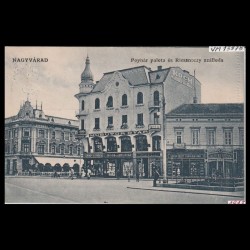 Carte poștală veche Oradea – Ponyár Palota / Rimanóczy Szálloda (Palat