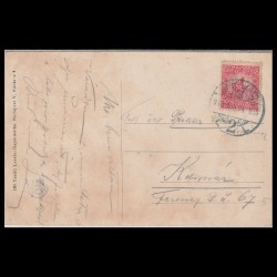 Carte poștală veche Oradea – Róm. Kath. Püspöki Rezidencia (Resedinta Episcopala Romano Catolica) – 1918