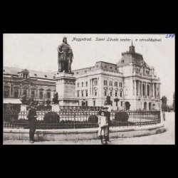 Carte poștală veche Oradea – Szent László-tér Szobot Városháza (Piata