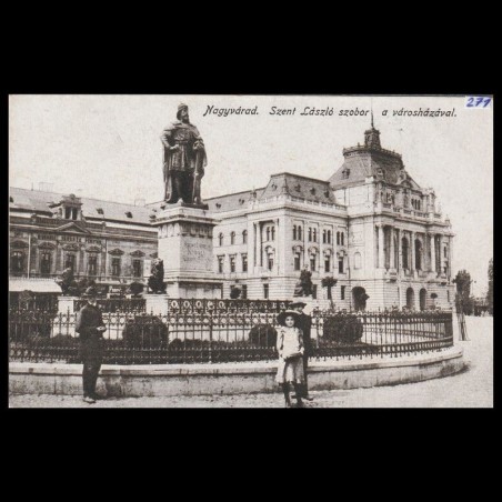 Carte poștală veche Oradea – Szent László-tér Szobot Városháza (Piata