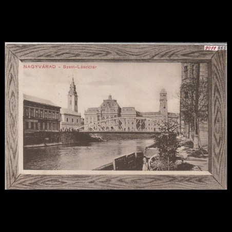 Carte poștală veche Oradea – EROARE Szent László-tér (Piata Szantul La