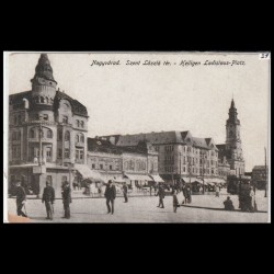 Carte poștală veche Oradea – Szent László-tér (Piata Szantul Ladislau)
