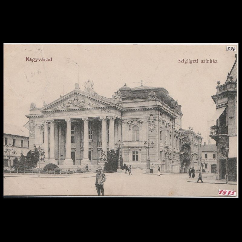 Carte poștală veche Oradea – Szigligeti Szinház (Teatrul Szigligeti )