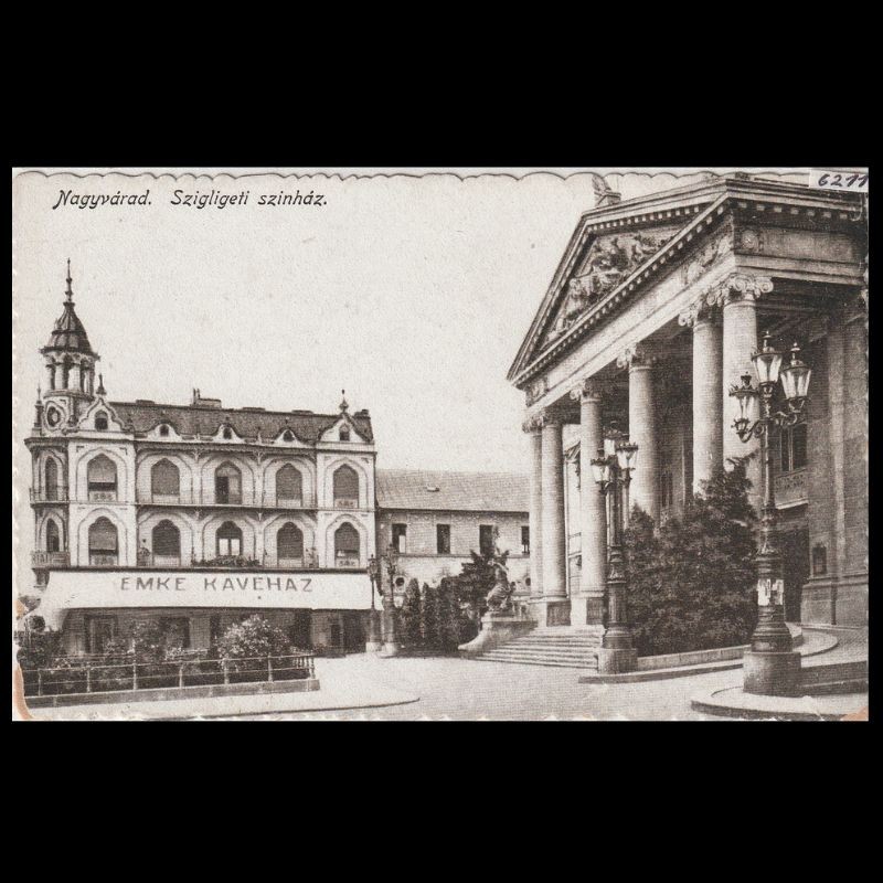 Carte poștală veche Oradea – Szigligeti Szinház (Teatrul Szigligeti )