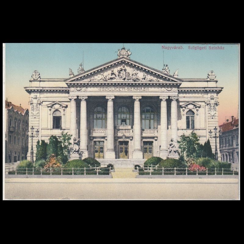 Carte poștală veche Oradea – Szigligeti Szinház (Teatrul Szigligeti )