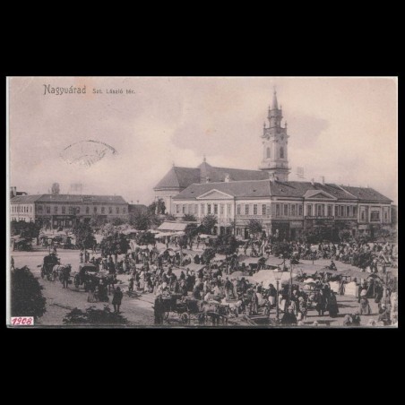 Carte poștală veche Oradea – Szent László-tér (Piata Sfantului Ladisla