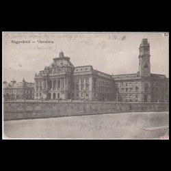 Carte poștală veche Oradea – Városháza (Primaria Oradea) – 1916