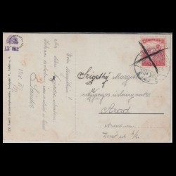 Carte poștală veche Oradea – Városháza (Primaria Oradea) – 1918