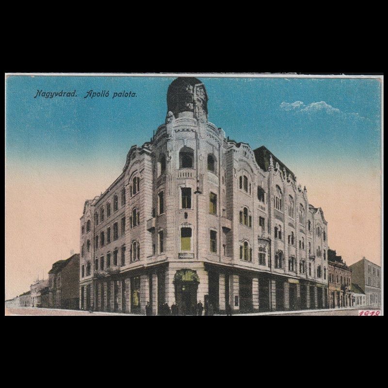 Carte poștală veche Oradea – Palatul Apolo – 1918
