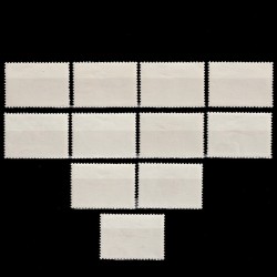 Akváriumi Díszhalak (Pesti de Acvariu) LP1877-1886+1884ER Ungaria 1962