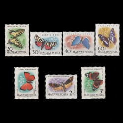 Lepke (Fluturi) LP1696-1702 Ungaria 1959