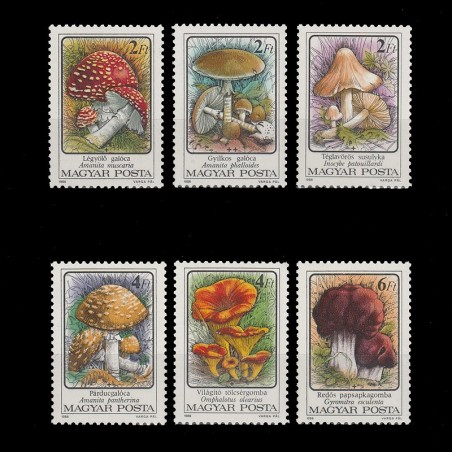 Gombák II Mérgező (Ciuperci II Otravitoare) LP3824-3829 Ungaria 1986