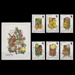 Földrészek Virágai-Afrika (Flora Africa) LP4027-4033 Ungaria 1990