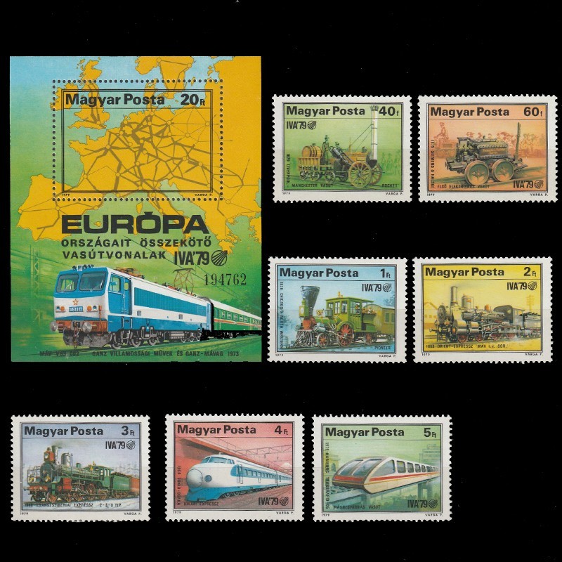 Európa Vasútjai (Cai Ferate din Europa) LP3318-3325 Ungaria 1979