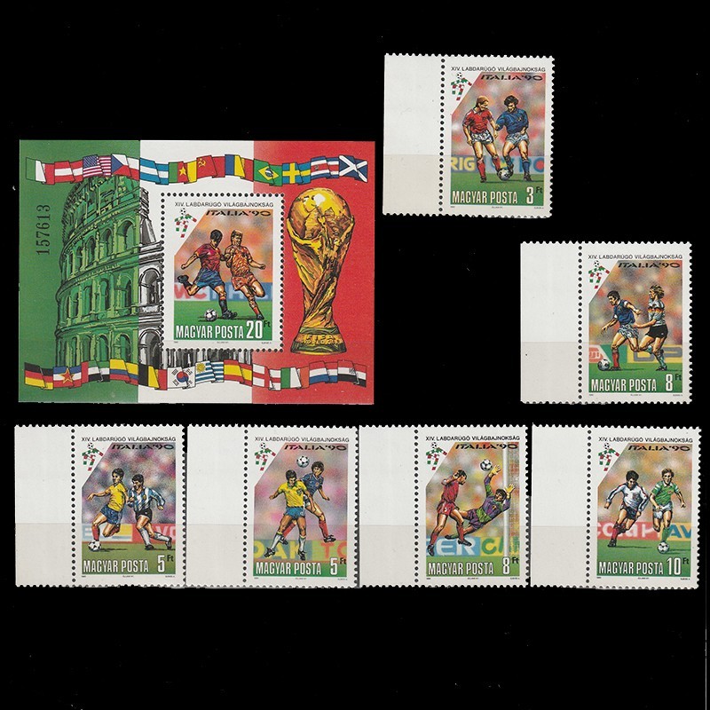 Labdarugó VB Olaszország (CM Italia) LP4039-4045 Ungaria 1990