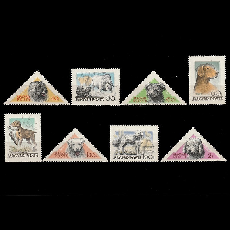 Magyar Kutyafajták (Rase de Caini Ungaria) LP1520-1527 Ungaria 1956