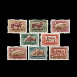 Háziállatok (Animale Domestice) LP1208-1215 Ungaria 1951
