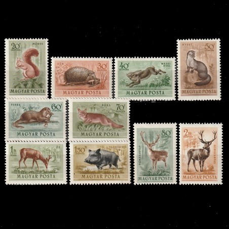 Erdei Állatok (Animale de Padure) LP1345-1354 Ungaria 1953