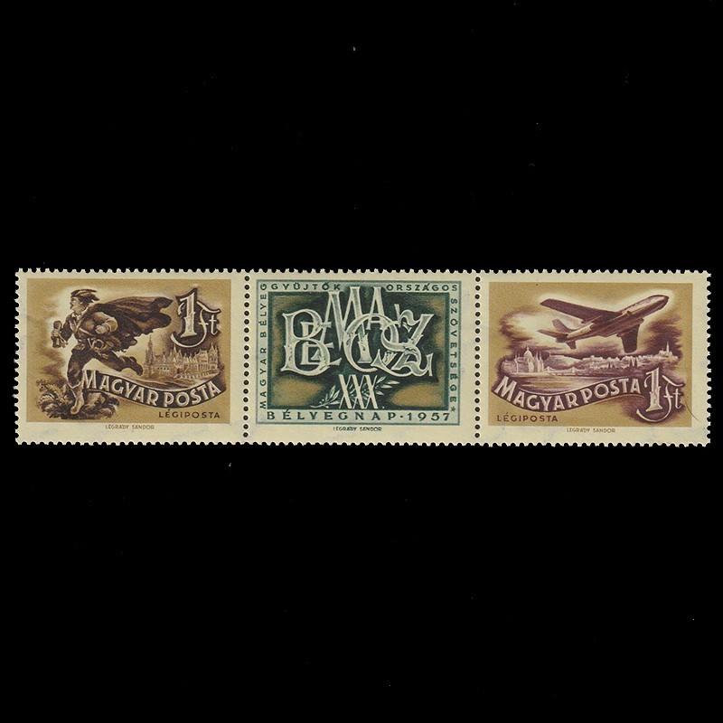 Bélyegnap 30 (Ziua Marcii Postale 30) LP1568-1569 Ungaria 1957