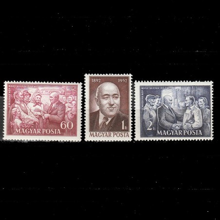 Rákosi Mátyás LP1289-1291 Ungaria 1952