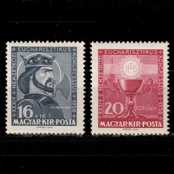 Eucharisztikus Pár (Pereche Eucharist) LP599-600 Ungaria 1938