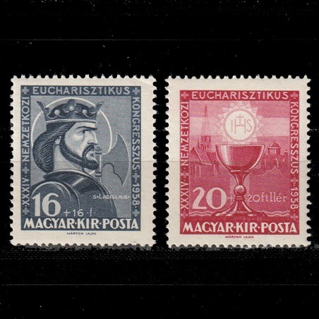 Eucharisztikus Pár (Pereche Eucharist) LP599-600 Ungaria 1938