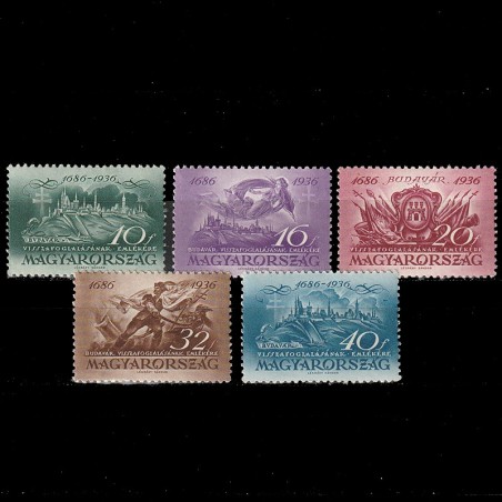 Budavár (Cetatea Buda) LP571-575 Ungaria 1936