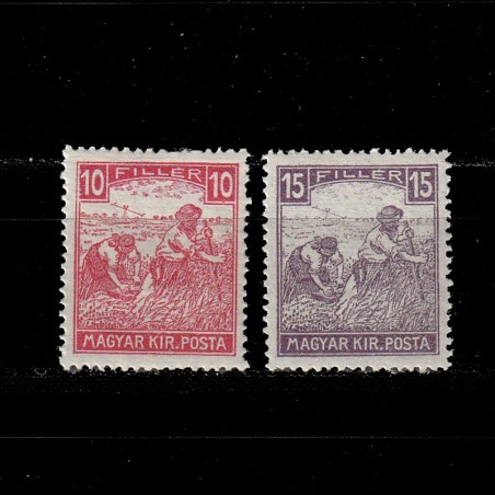 Fehérszámu Arató (Seceratorii cifra Alba) LP211-212 Ungaria 1916