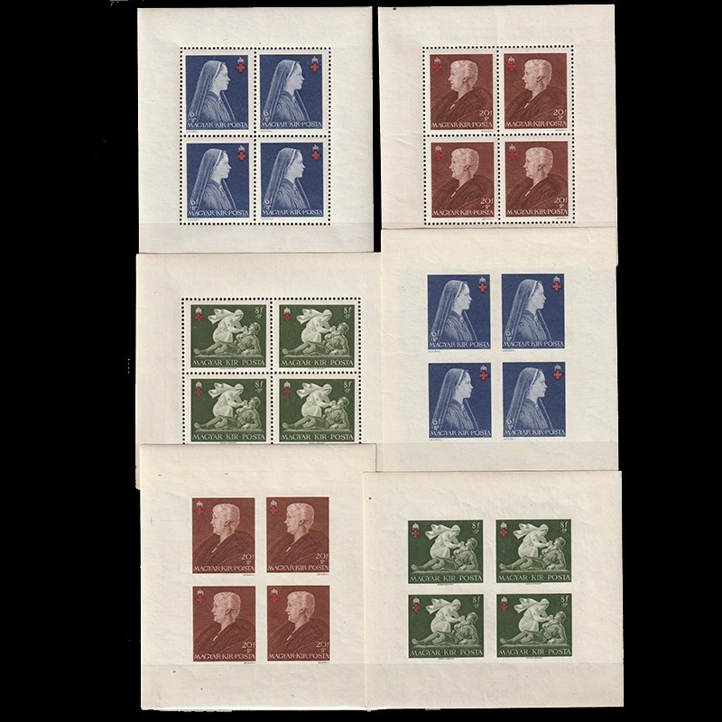 Vöröskereszt II (Crucea Rosie II) LP729-731A Blocuri Ungaria 1942