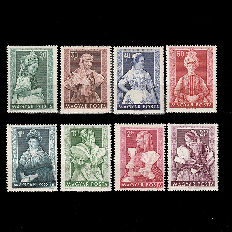 Népviseletek (Porturi Populare) LP1390-1397 Ungaria 1953