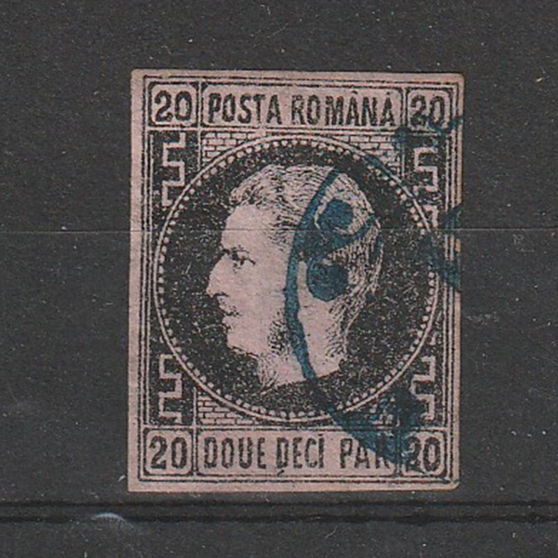 Carol cu Favoriti LP20C emisiunea I 1867 T.1