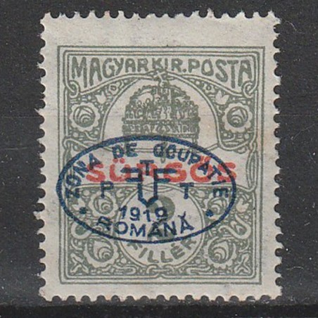 2 Filler Sürgős Margyar Kir. Posta - zona Debrețin 1919