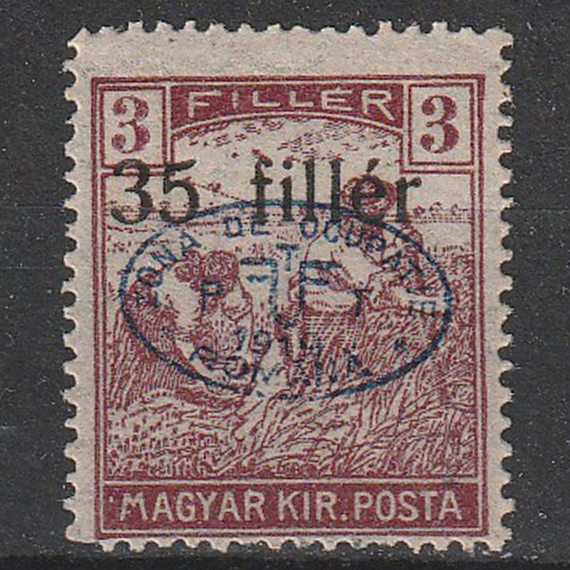 35/3 Filler Seceratorii Margyar Kir. Posta - zona Debrețin 1919